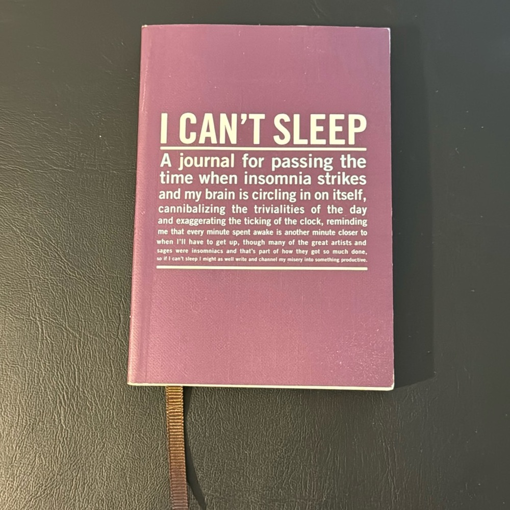 NEW: I Can’t Sleep Journal by Knock Knock - Insomnia - Journaling Self Care